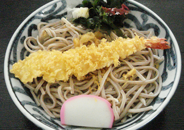 海老天ぷらそば