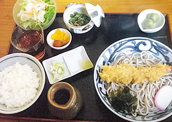 （冷）海老天ぷら蕎麦御膳