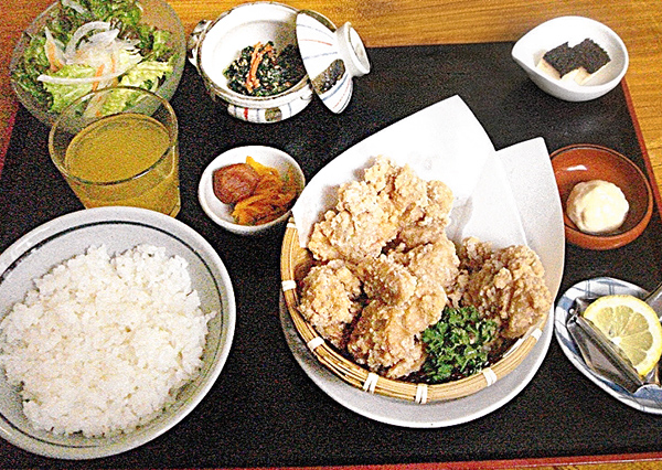 鶏の竜田揚げ御膳